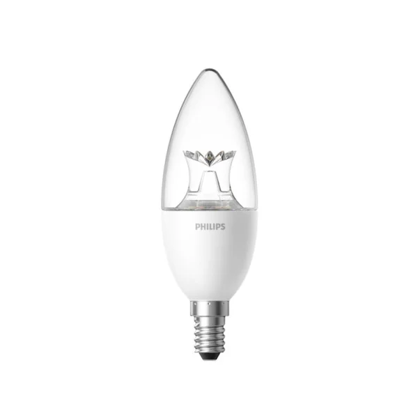 Bec inteligent LED tip lumanare, Philips Zhirui, E14, transparent 1