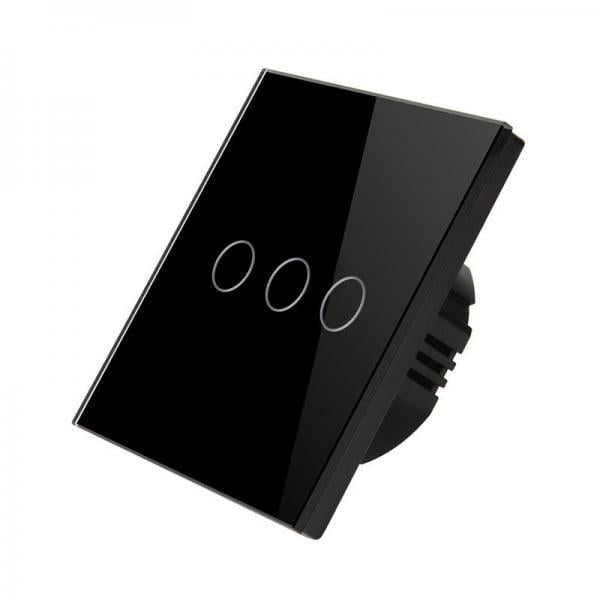 Intrerupator touch cu panou tactil din sticla Wireless RF Smart Home 5