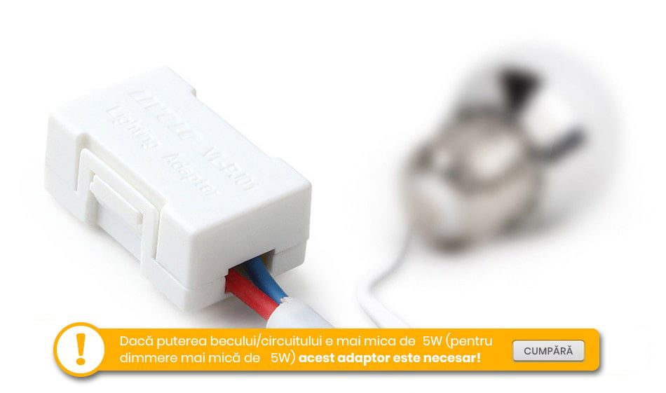 Intrerupator touch wireless RF cu panou tactil din sticla + telecomanda inclusa, Livolo 8