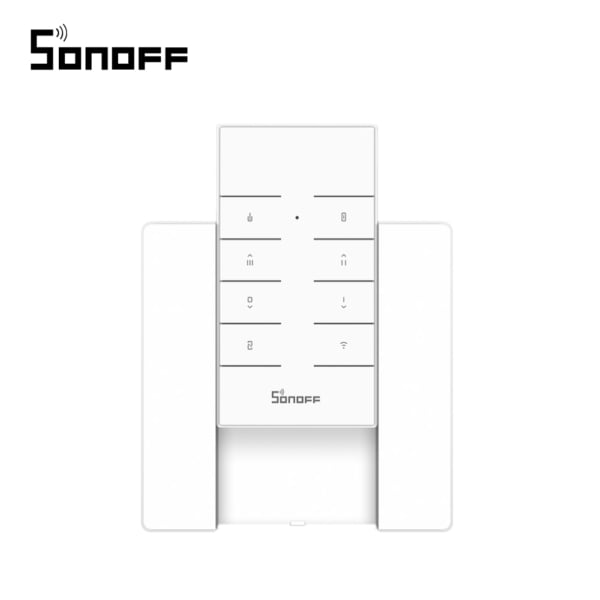 Pachet Suport perete + Telecomanda RF Sonoff RM433 cu Functie Sincronizare Wi-Fi, Reglaj intensitate lumini, Reglaj viteza ventilator 1