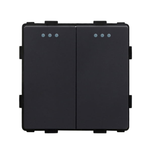 1-modul-intrerupator-clasic-dublu-negru-2M-smart-home-xsmart.ro